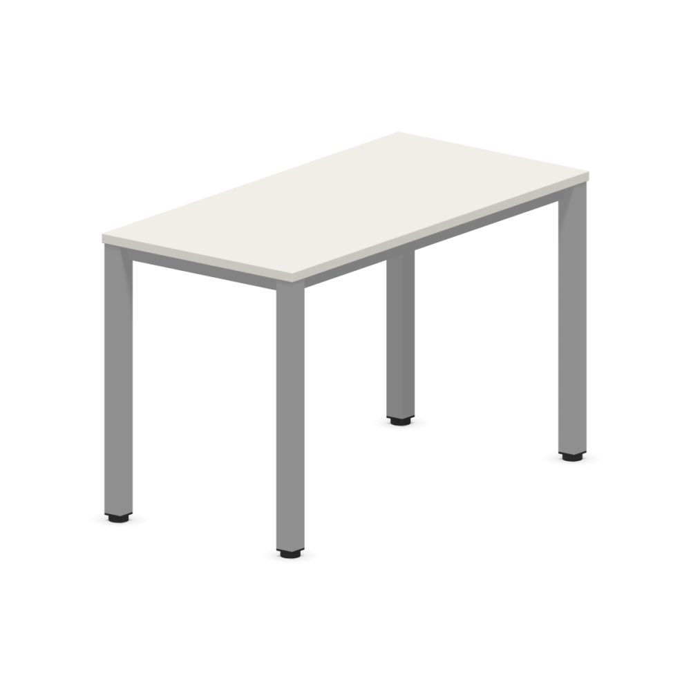 Работно бюро Easy Space със светлосив квадратен профил, 1200x600x740 мм, ПДЧ 25 мм, светлосиво