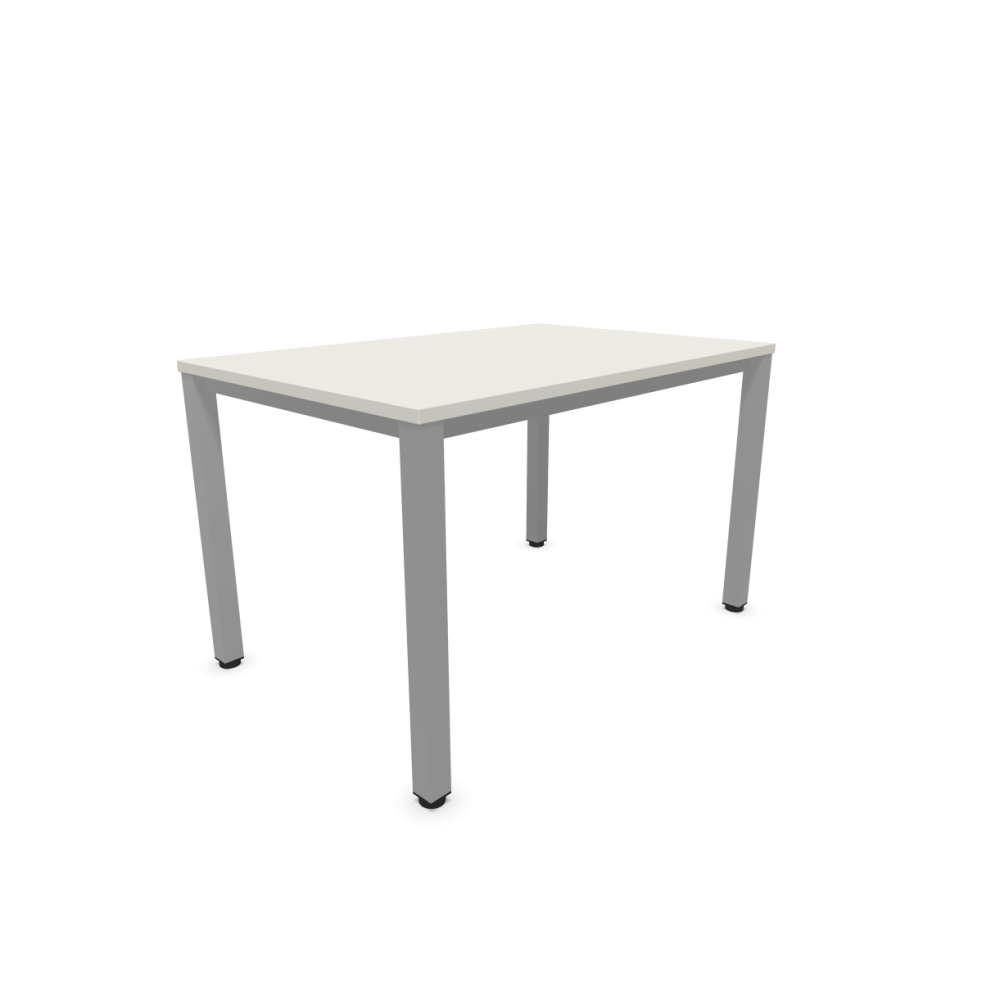 Работно бюро Easy Space със светлосив квадратен профил, 1200x800x740 мм, ПДЧ 25 мм, светлосиво