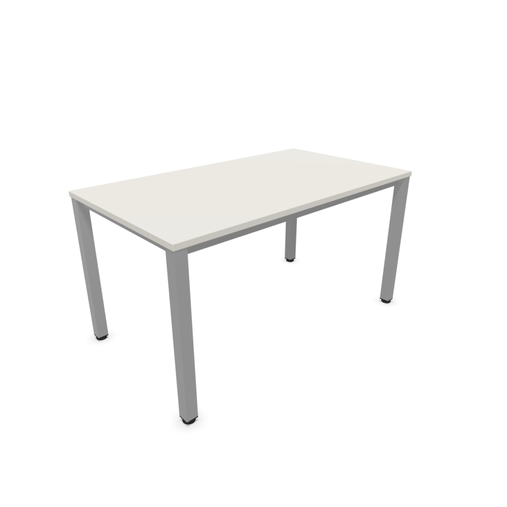 Работно бюро Easy Space със светлосив квадратен профил, 1400x800x740 мм, ПДЧ 25 мм, светлосиво