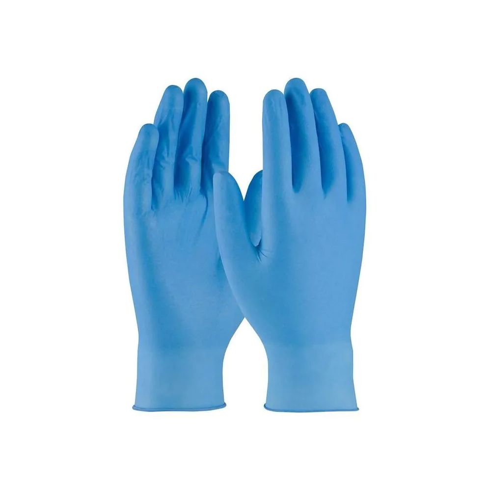 Ръкавици еднократни Пластик нитрил, сини, 100 броя, размер XL