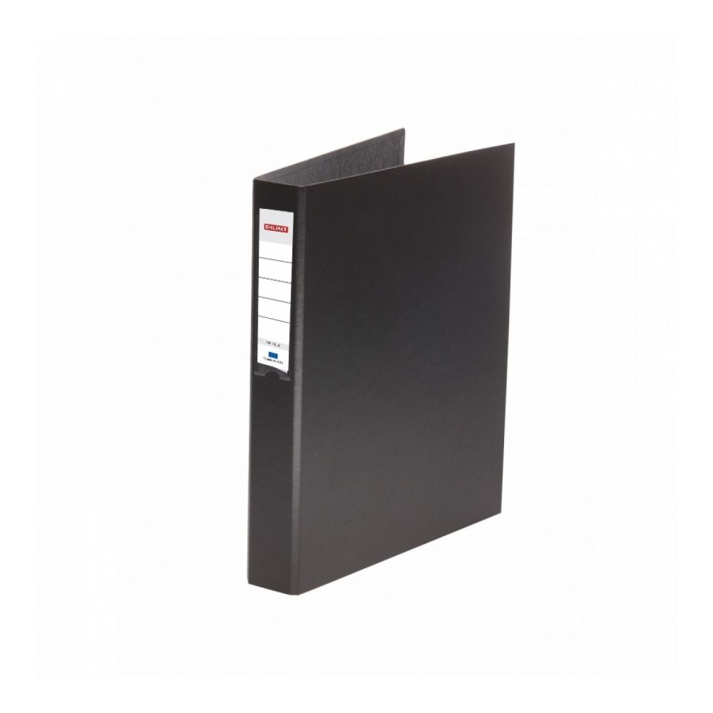 Рингов класьор DELMET, РР, A4, 35 мм, 2 ринга, сменяем етикет, черен