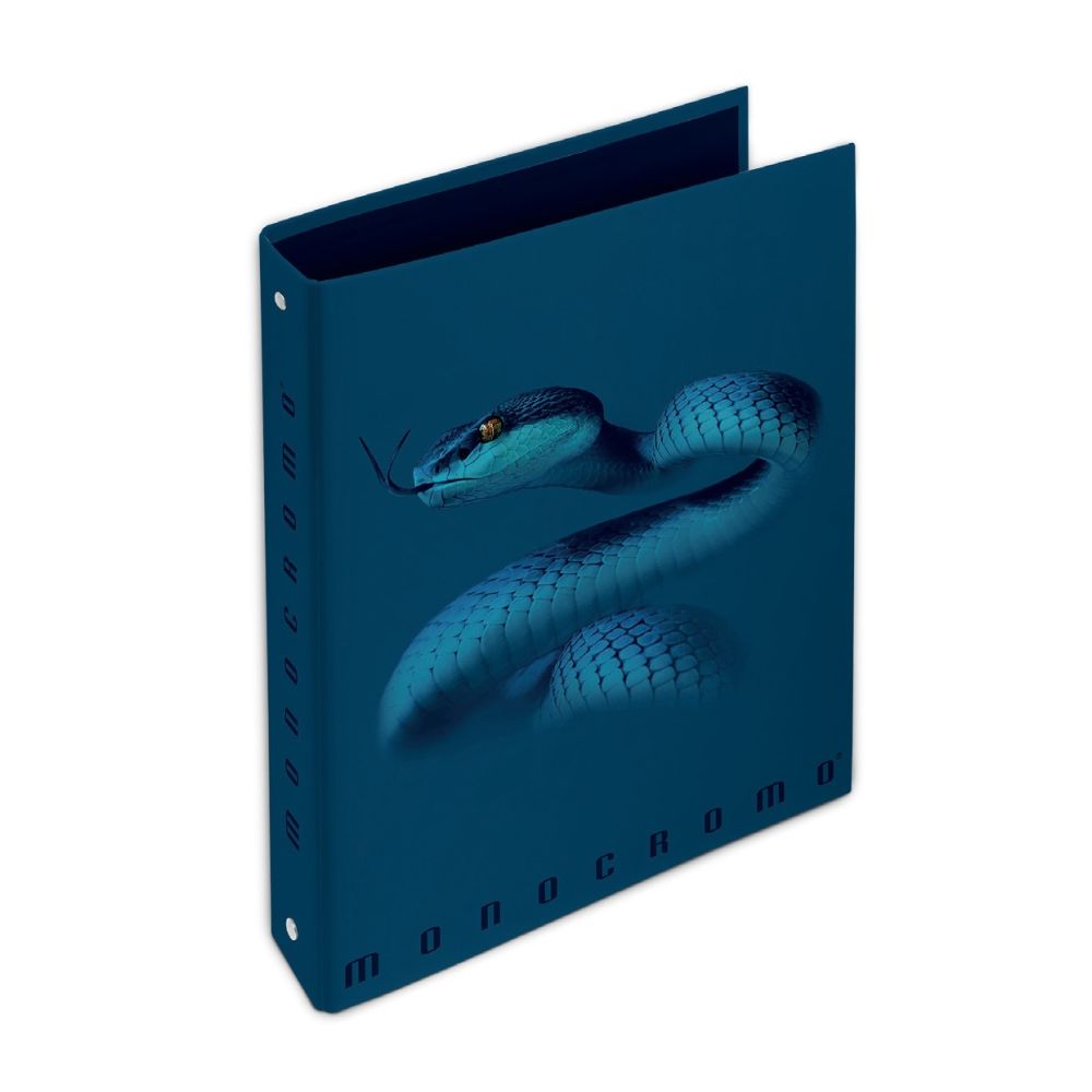Рингов класьор PIGNA Monocromo Blue, A4, 40 мм, 4 ринга D30 мм, ламиниран картон, син Рингов класьор PIGNA Monocromo Blue, A4, 40 мм, 4 ринга D30 мм, ламиниран картон, син
