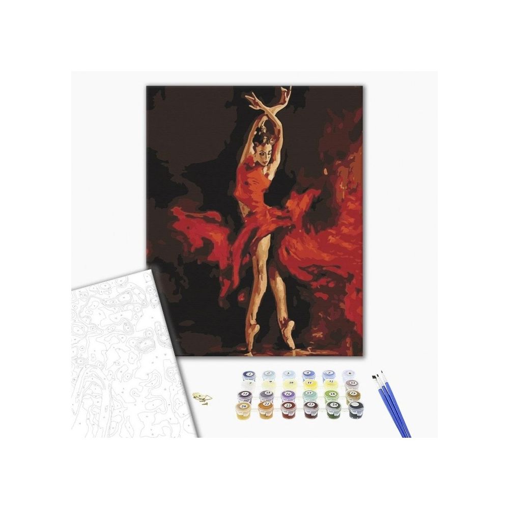 Рисуване по номера BrushMe, с подрамка, IN DANCE/Танц, 40х50 см