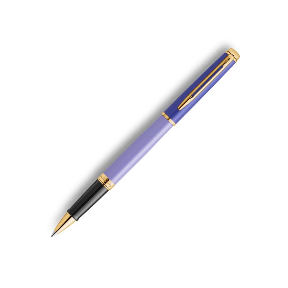 Ролер Waterman Hemisphere Purple GT, стоманено тяло, позлатен клип, черен