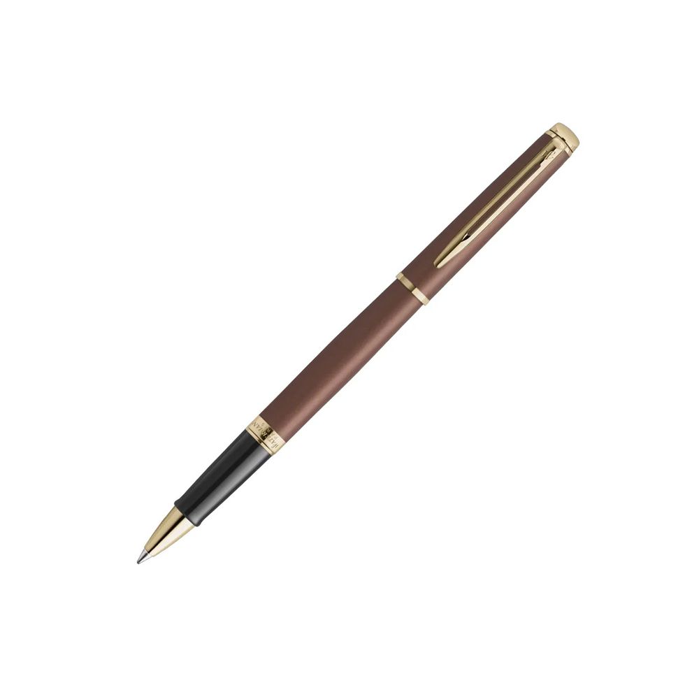 Ролер Waterman Hemisphere Understated Red GT, стоманено тяло, позлатен клип, черен