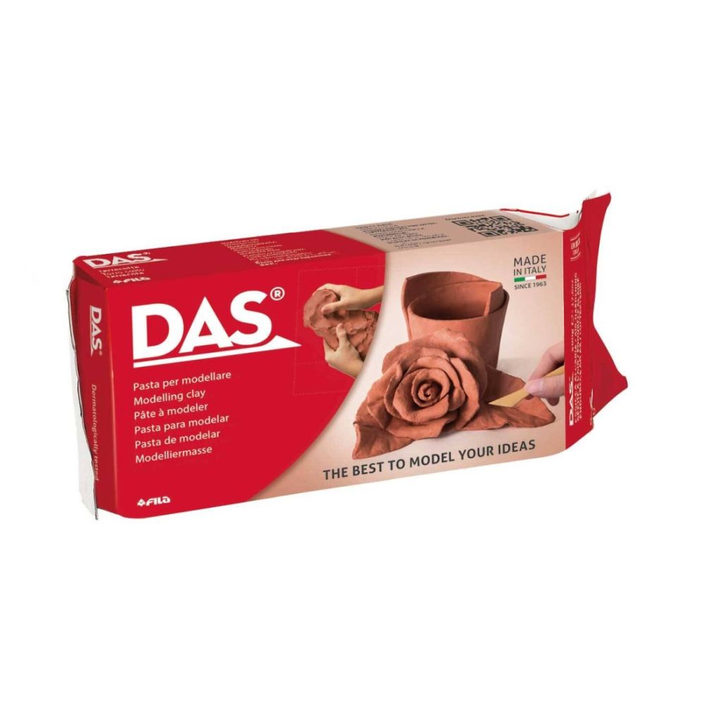 Самосъхнеща глина DAS Terracotta, 1 кг, кафява