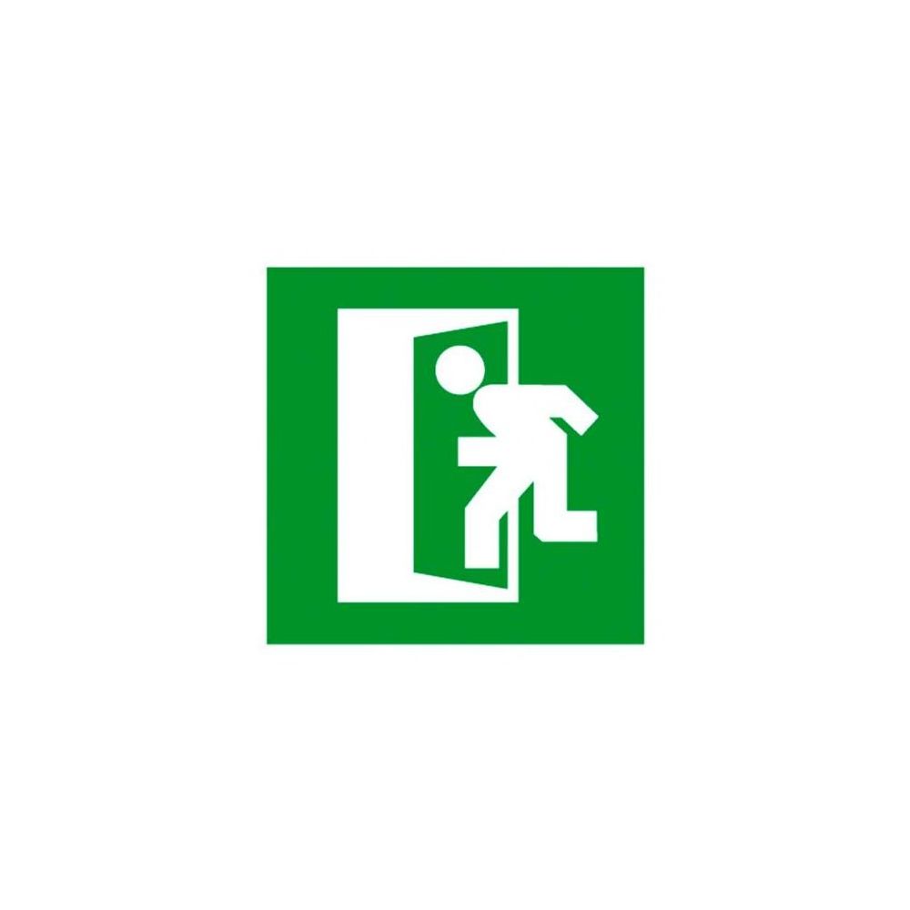 Самозалепващ знак APLI, с пиктограма Изход , 11.4х11.4 см