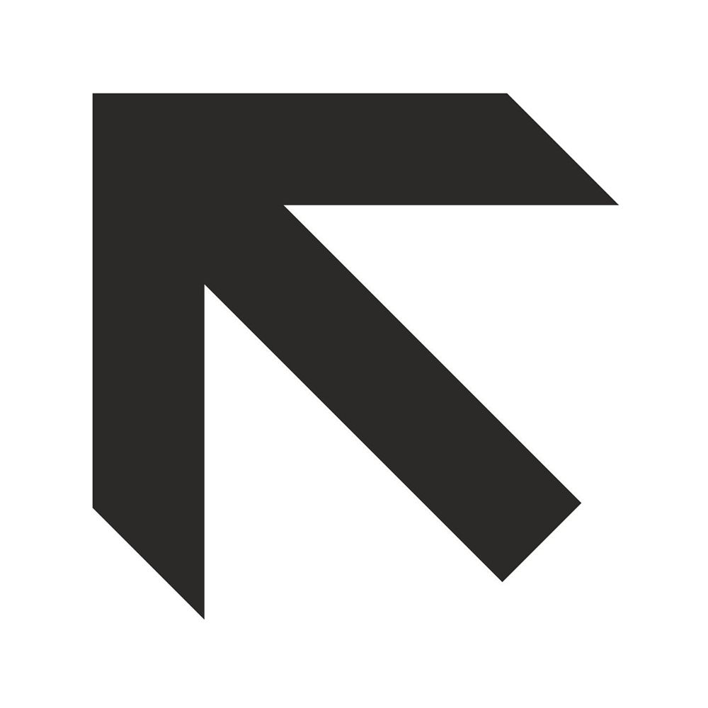 Самозалепващ знак APLI, с пиктограма Стрелка нагоре, 11.4х11.4 см