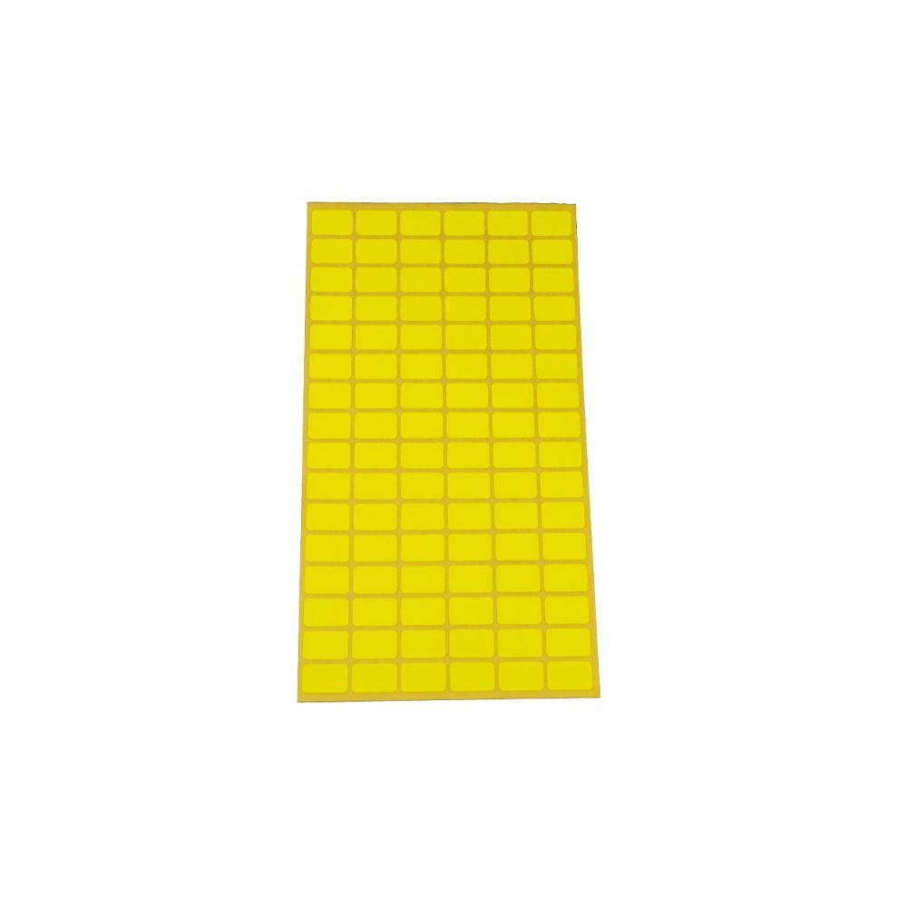 Самозалепващи eтикети Flex-Ko, за ръчно надписване, 12х18 мм, жълти, 96 бр./л., 10 л.