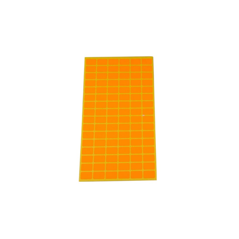 Самозалепващи eтикети Flex-Ko, за ръчно надписване, 12х18мм, оранжеви, 96 бр./л., 10 л.