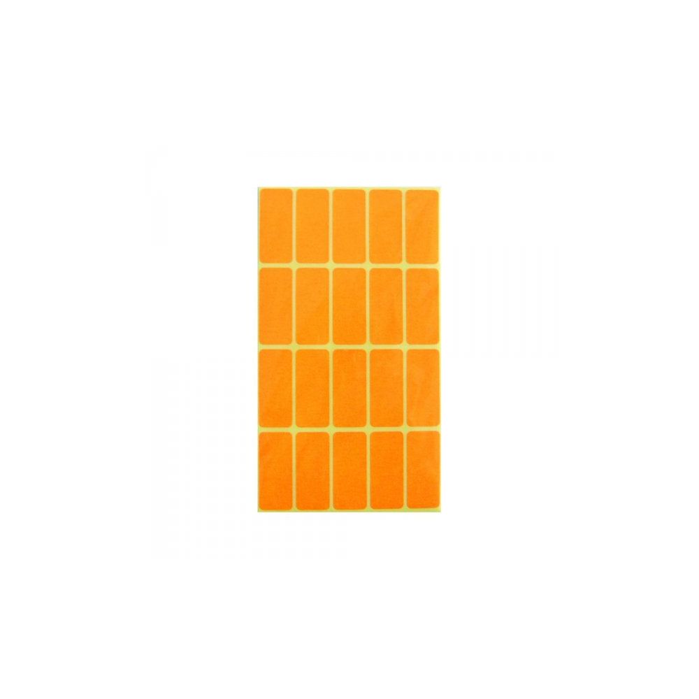 Самозалепващи eтикети Flex-Ko, за ръчно надписване, оранжеви, 21х51 мм, 20 бр./л., 10 л.