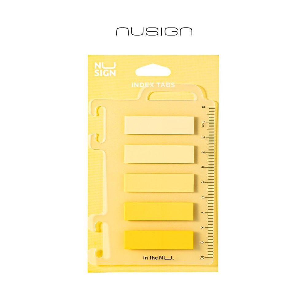 Самозалепващи индекси Nusign Classic ЕNS356, BOPP, 12х44 мм, 5х20 л., жълти Самозалепващи индекси Nusign Classic ЕNS356, BOPP, 12х44 мм, 5х20 л., жълти