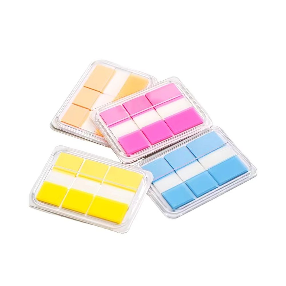 Самозалепващи индекси с диспенсър Deli Stick Up EA120, PVC, 38х18 мм - 2х20 л., 38х25 мм - 20 л.