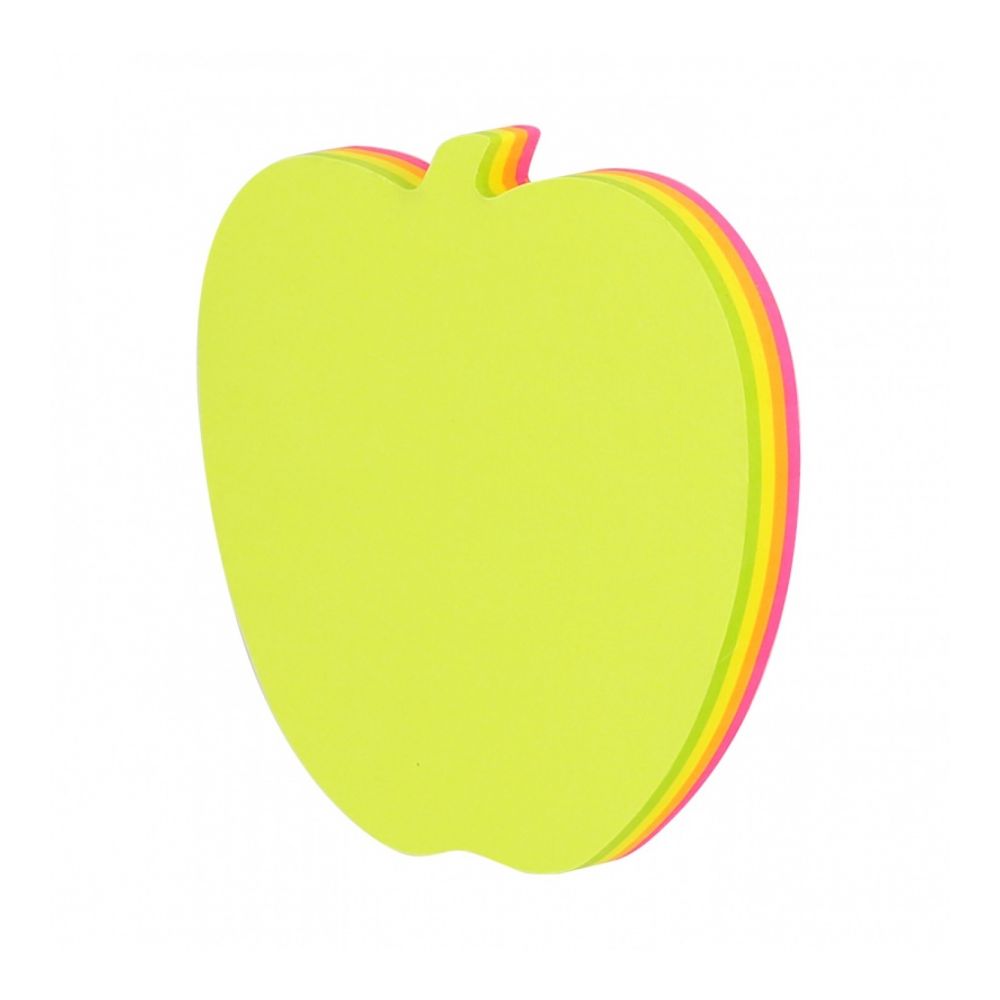 Самозалепващи листчета Deli Stick Up EA03202, 4х20 л., неонови, форма: сърце, ябълка, звезда, диалог