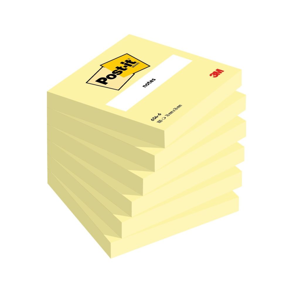 Самозалепващи листчета Post-it Canary Yellow, 76х76 мм, 100 л., пастелено жълти, PEFC хартия Самозалепващи листчета Post-it Canary Yellow, 76х76 мм, 100 л., пастелено жълти, PEFC хартия