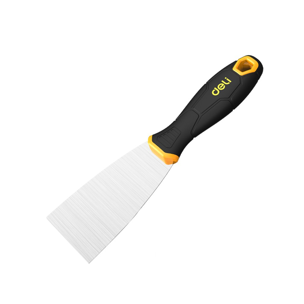 Шпатула Deli TOOLS EDL-HD2, 2" / 50 х 12 мм, неръждаема стомана, жълта