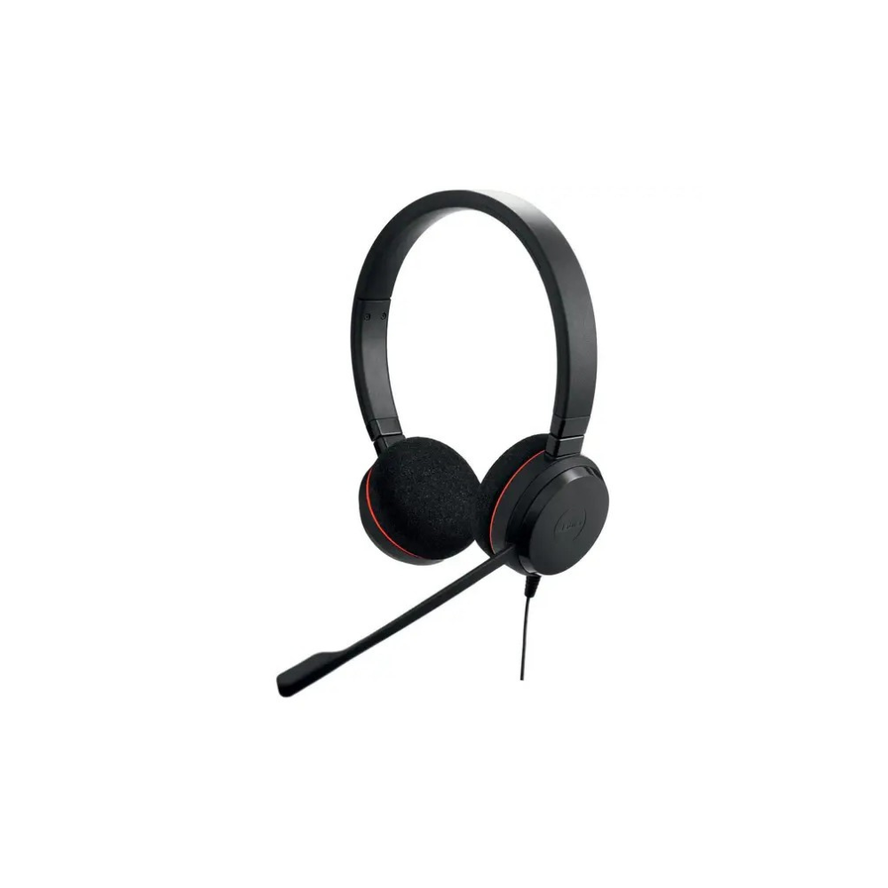 Слушалки с микрофон Jabra EVOLVE 20 MS, Stereo, USB-A/C, кабел 2.15 м, черни