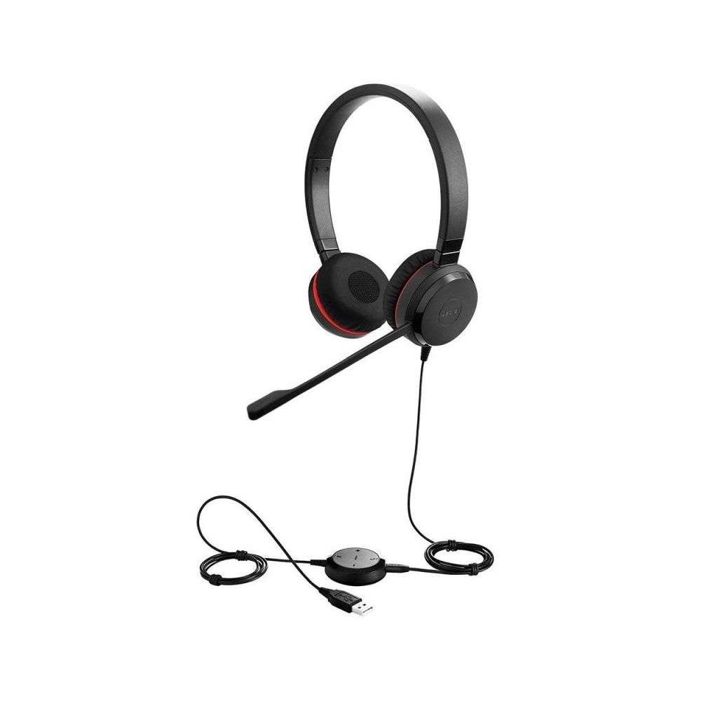 Слушалки с микрофон Jabra EVOLVE 30 II MS, Stereo, USB/3.5 мм жак (м), кабел 1.2 м, черни