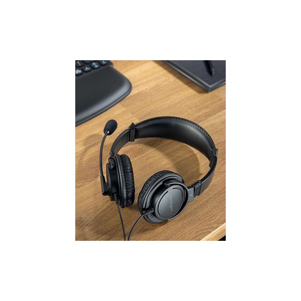 Слушалки с микрофон Kensington H1000, K83450WW, Stereo, USB-C, кабел 1.8 м, черни