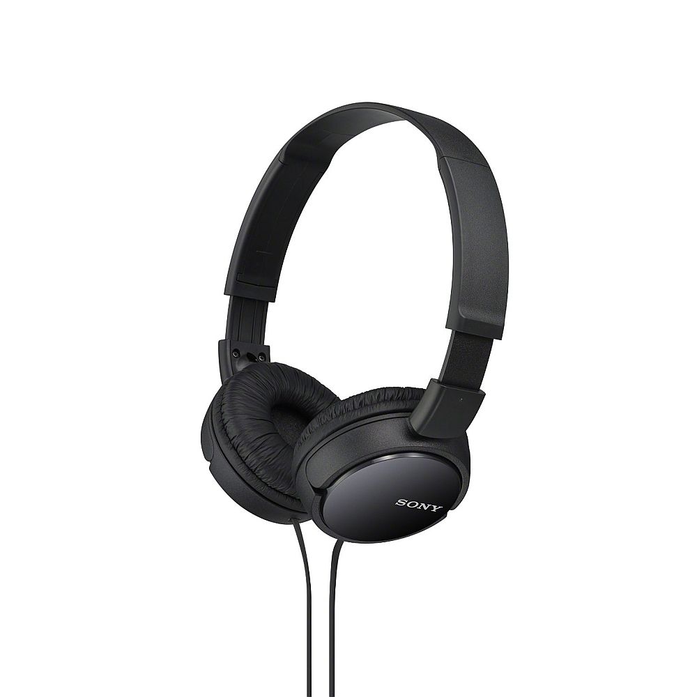Слушалки Sony MDR-ZX110AP, с вграден микрофон, 3.5 мм жак (м), кабел 1.2 м, черни