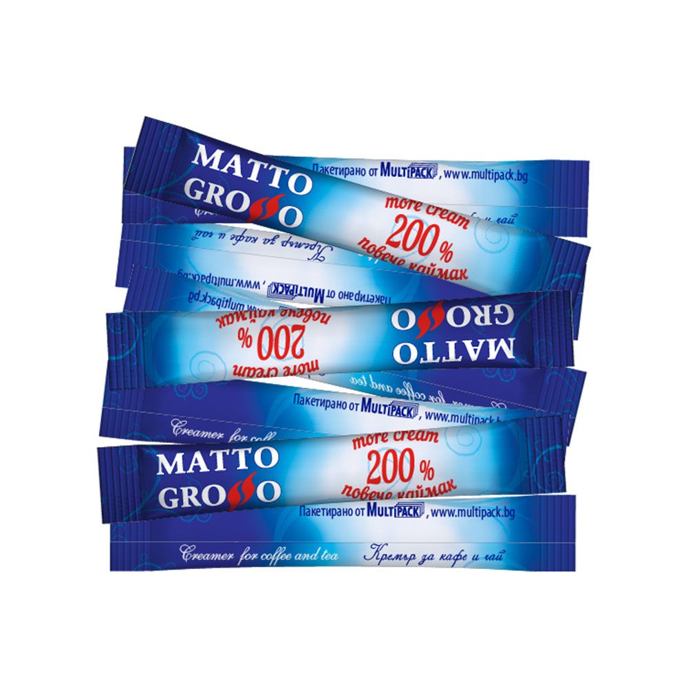 Сметана за кафе Matto Grosso Coffee Creamer, на прах, 60 бр. x 2.5 г
