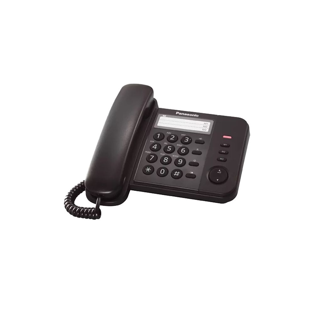 Стационарен телефон Panasonic KX-TS520FXB, черен