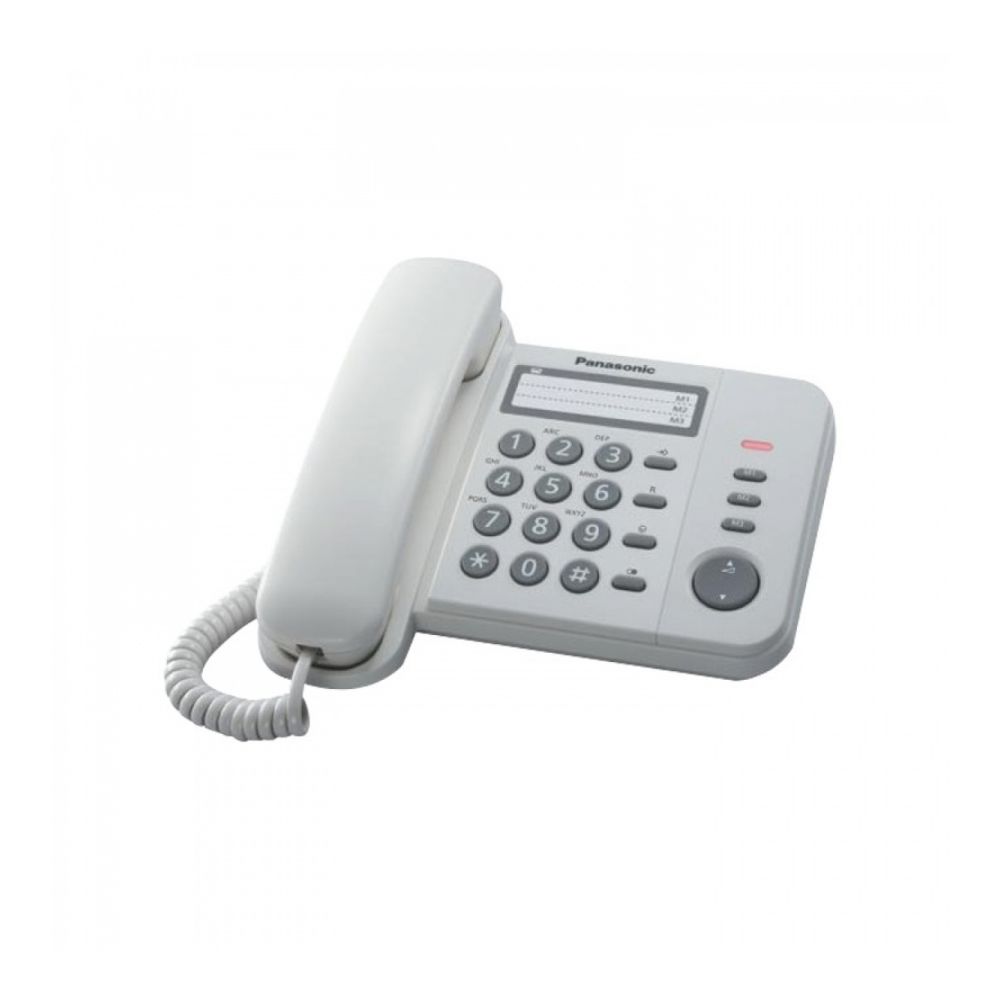 Стационарен телефон Panasonic KX-TS520FXW, бял