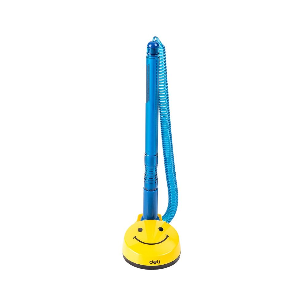 Стационарна химикалка Deli Daily EQ50-BL, с грип, 0.7 мм, синя