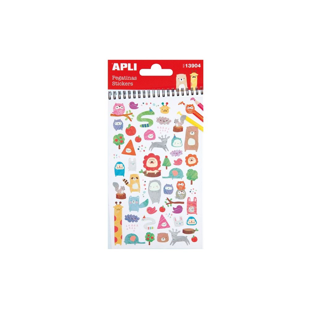 Стикери APLI, Животни, 48 бр.