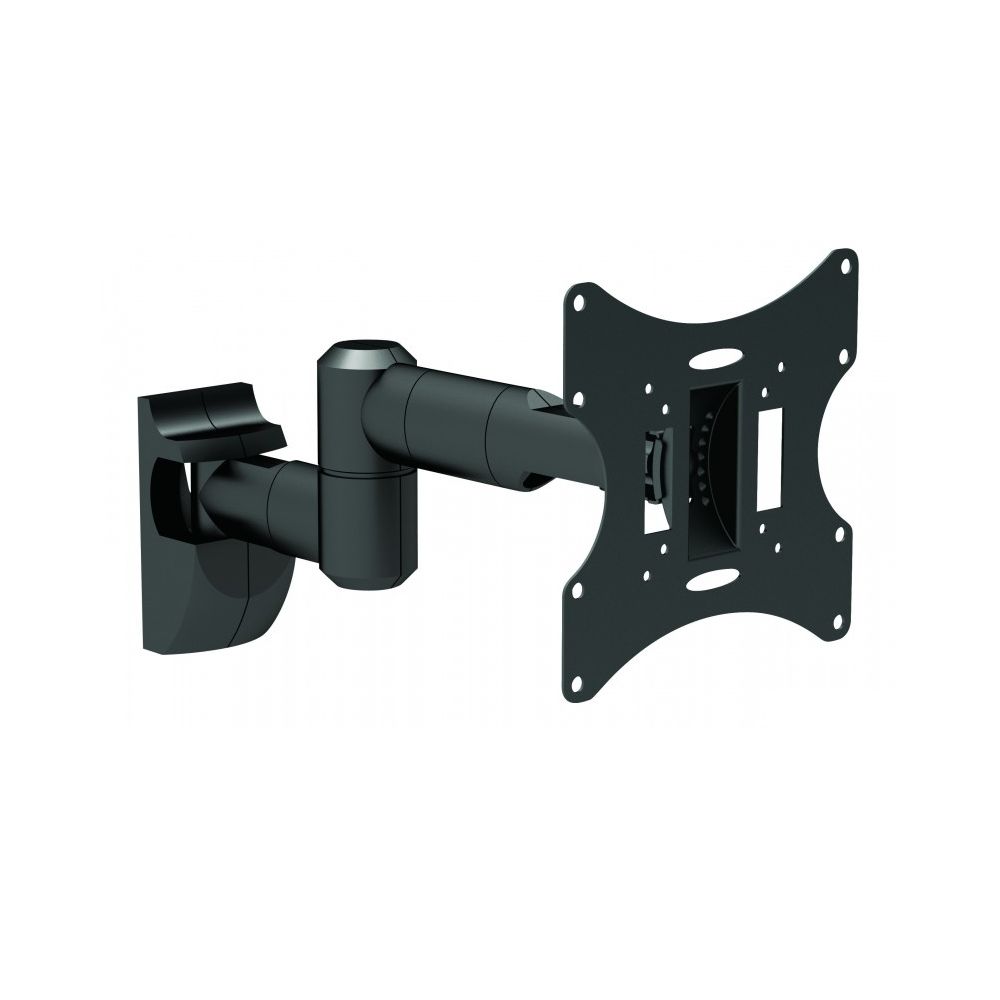 Стойка за телевизор Sunne 17"-37", до 30 кг, стенна, въртяща се, сиво-черна