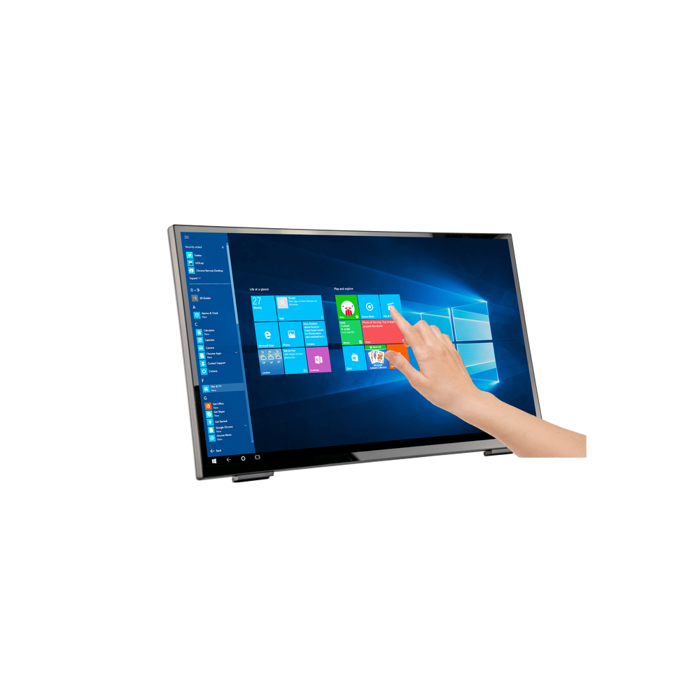 Тъч монитор HANNSPREE HT248PPB, 23.8", TFT, Wide, LED, FHD, 1920x1080, HDMI, DP, USB, черен