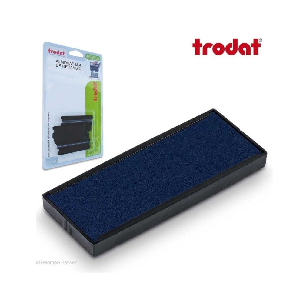 Тампон Trodat 6/4925, за Printy 4925, правоъгълен, 82х25 мм, син цвят