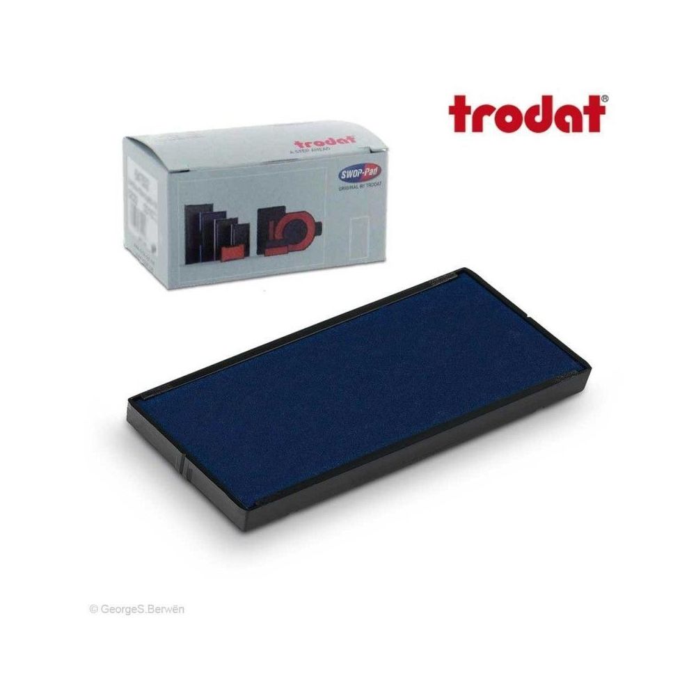 Тампон Trodat 6/4931, за автоматичен печат Printy 4931, правоъгълен, 70x30 мм, син цвят