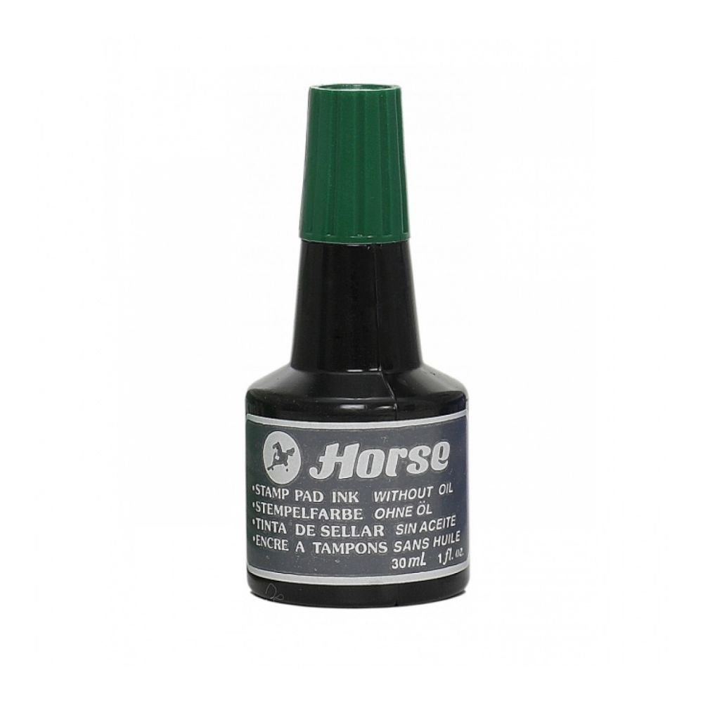 Тампонно мастило Horse, 30 мл, червен цвят