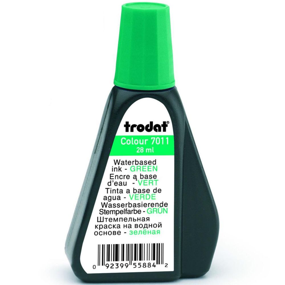 Тампонно мастилоTrodat 7011, 28 мл, зелен цвят