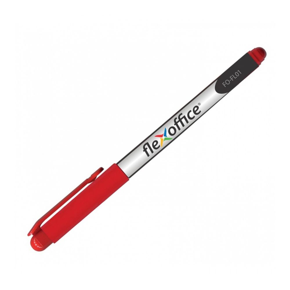 Тънкописец FlexOffice, метален връх 0.3 мм, червен