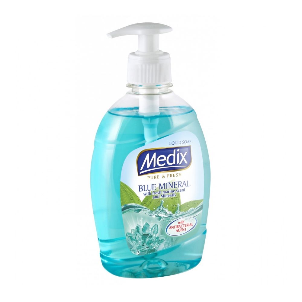 Течен сапун Medix Pure&Fresh Blue Mineral , аромат на море, с помпа, 400 мл