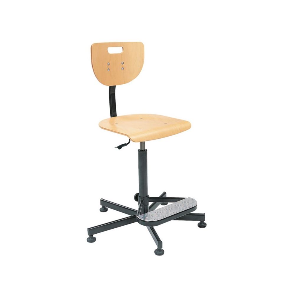 Технически специализиран стол Werek Foot Base, поставка за крака, дърво, бук