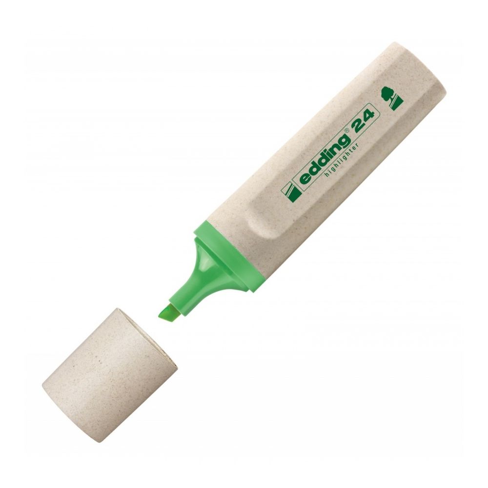 Текстмаркер edding 24 EcoLine, скосен връх 2-5 мм, зелен