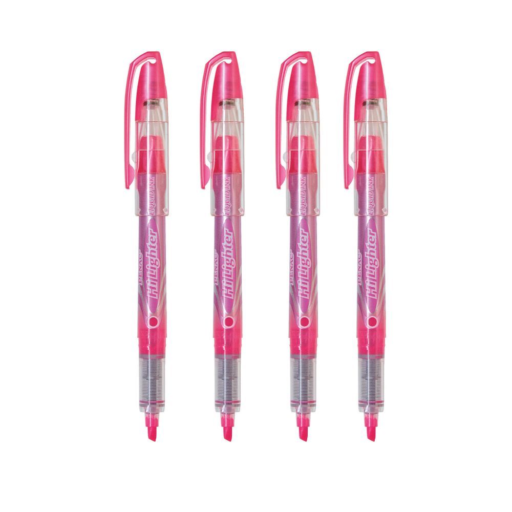 Текстмаркер с течно мастило Penac Hi Lighter, скосен връх 1-4 мм, розов Текстмаркер с течно мастило Penac Hi Lighter, скосен връх 1-4 мм, розов