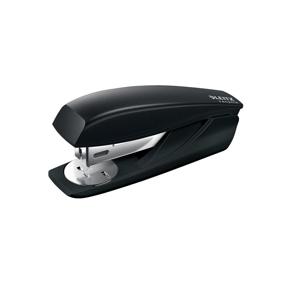 Телбод LEITZ NeXXt Recycle, за 25 л.(80 г), 35x51x121 мм, телчета 24(26)/6, пластмаса + метал, черен