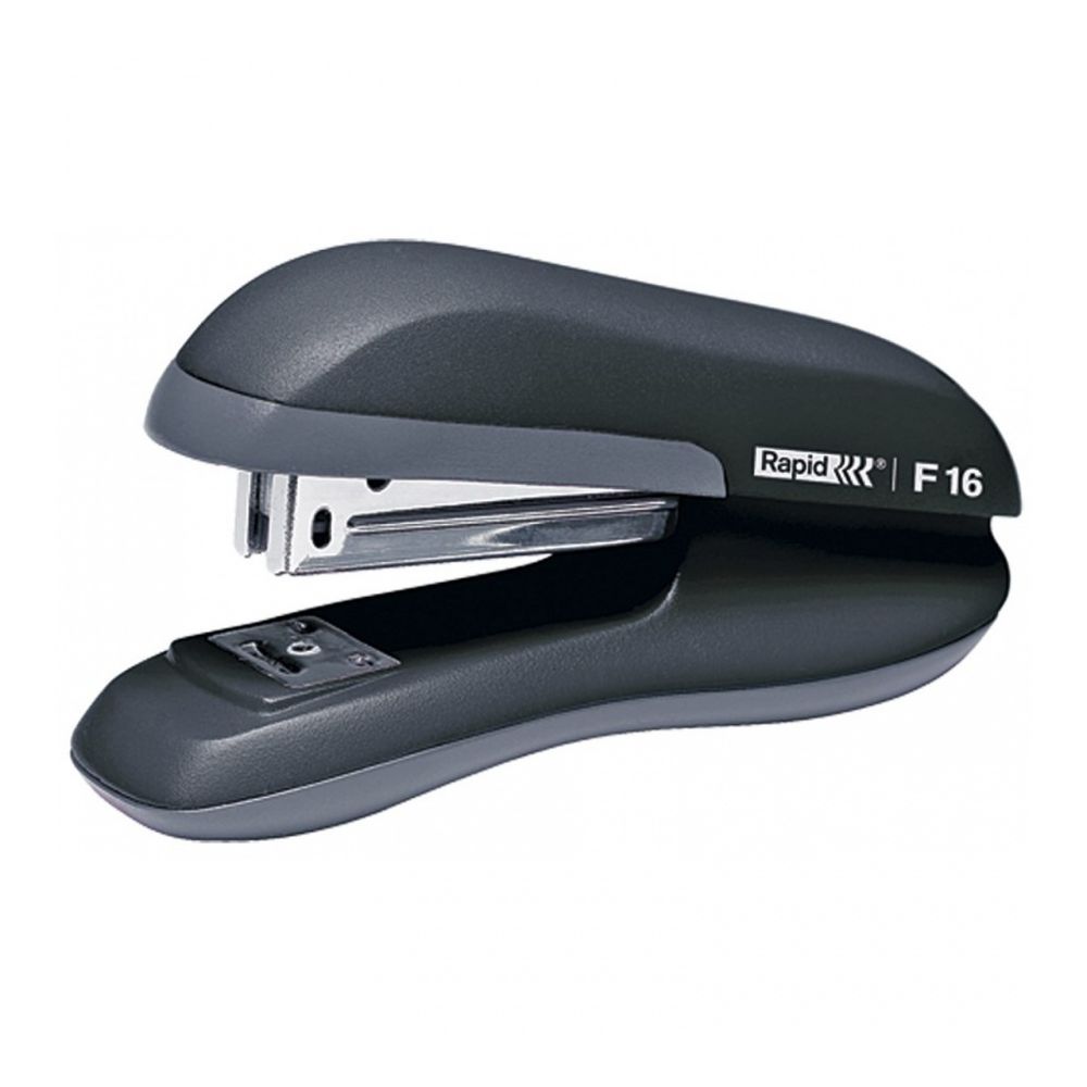 Телбод Rapid F16, за 30 л.(80 г), 42х65х137 мм, телчета 24(26)/6, ABS + метал, черен