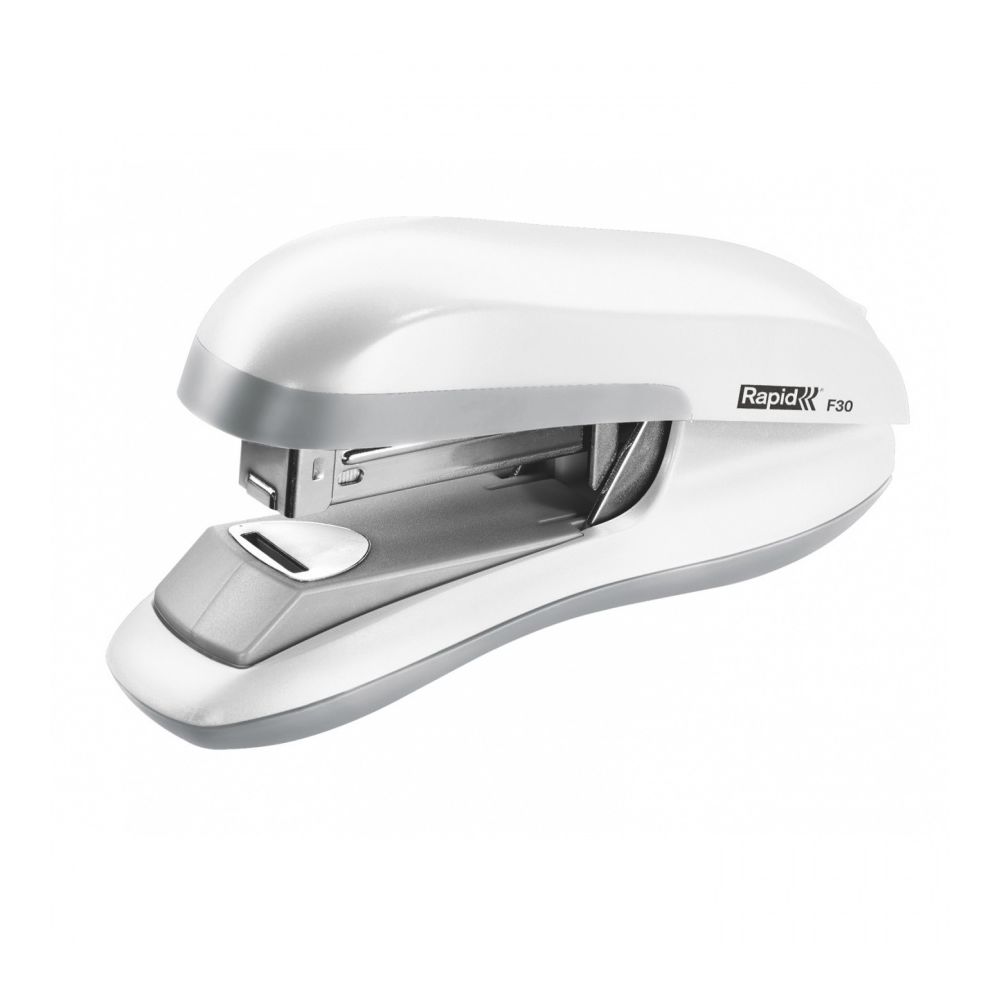 Телбод Rapid F30 Flat Clinch, за 30 л.(80 г), 44х70х145 мм, телчета 24(26)/6, ABS + метал, бял