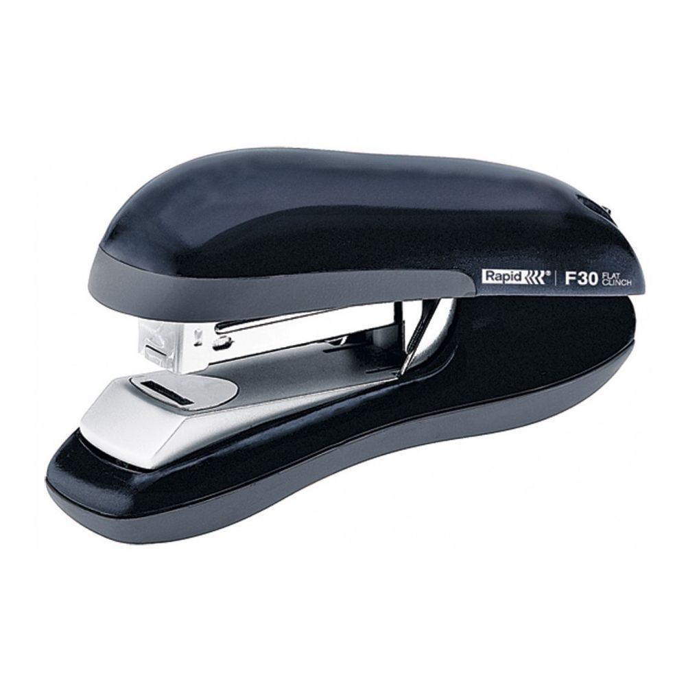 Телбод Rapid F30 Flat Clinch, за 30 л.(80 г), 44х70х145 мм, телчета 24(26)/6, ABS + метал, черен