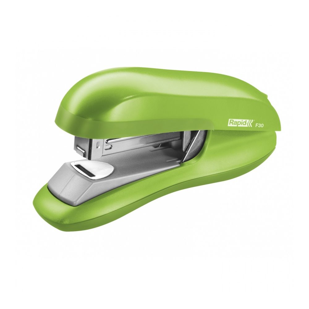 Телбод Rapid F30 Flat Clinch, за 30 л.(80 г), 44х70х145 мм, телчета 24(26)/6, ABS+метал, светлозелен