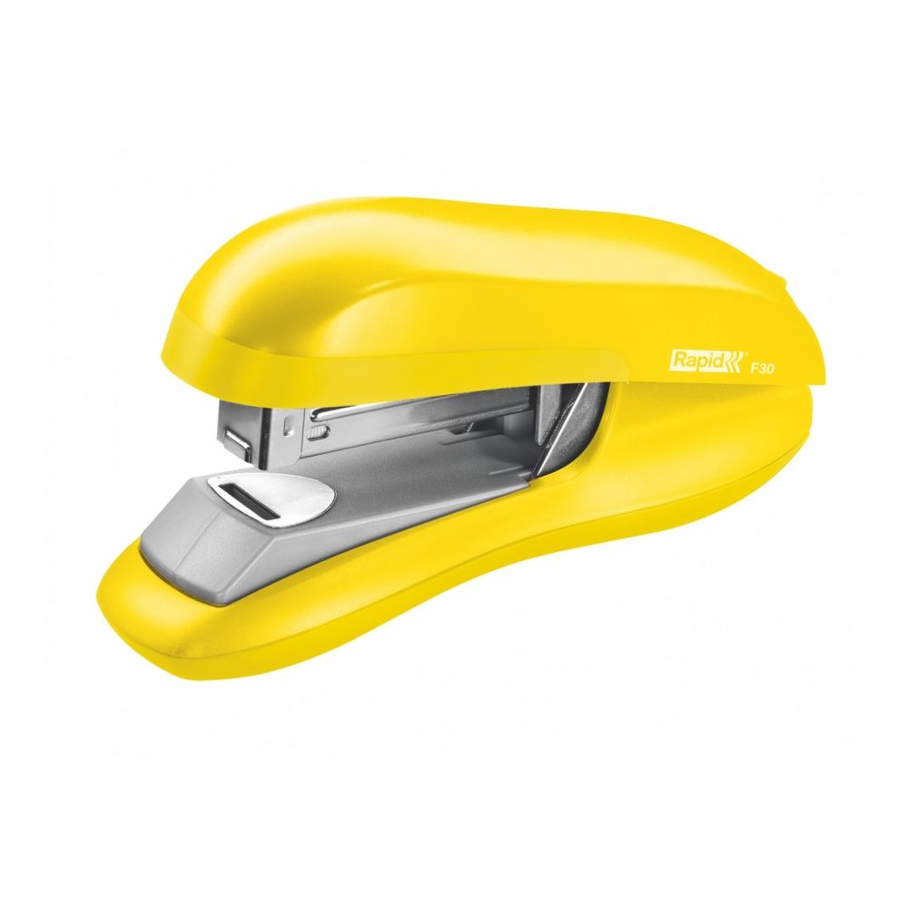 Телбод Rapid F30 Flat Clinch, за 30 л.(80 г), 44х70х145 мм, телчета 24(26)/6, ABS + метал, жълт