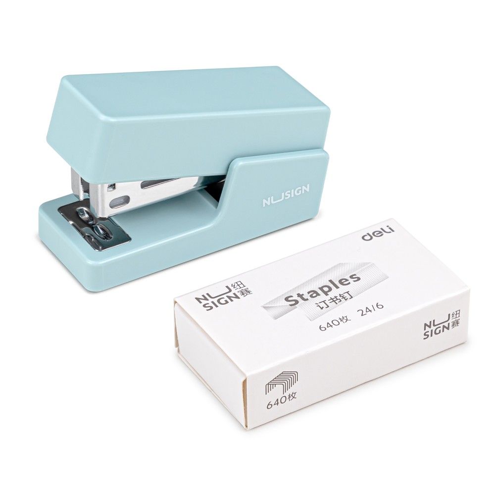 Телбод сет NuSign, ENS083, за 12 л.(80 г), телчета 24(26)/6, пластмаса + метал, светлосин