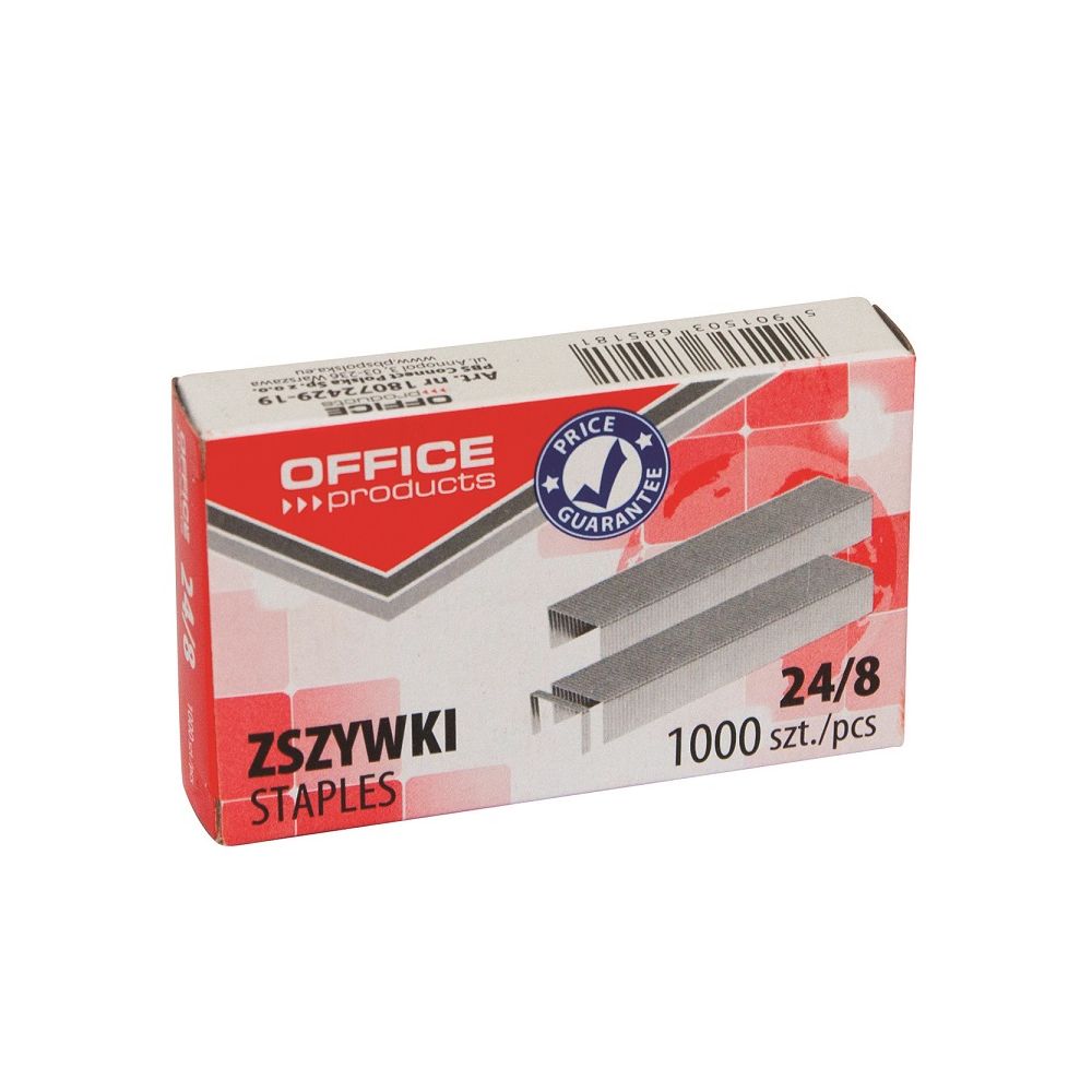 Телчета OFFICE PRODUCTS, 24/8 (2-50 л.), 1000 бр.