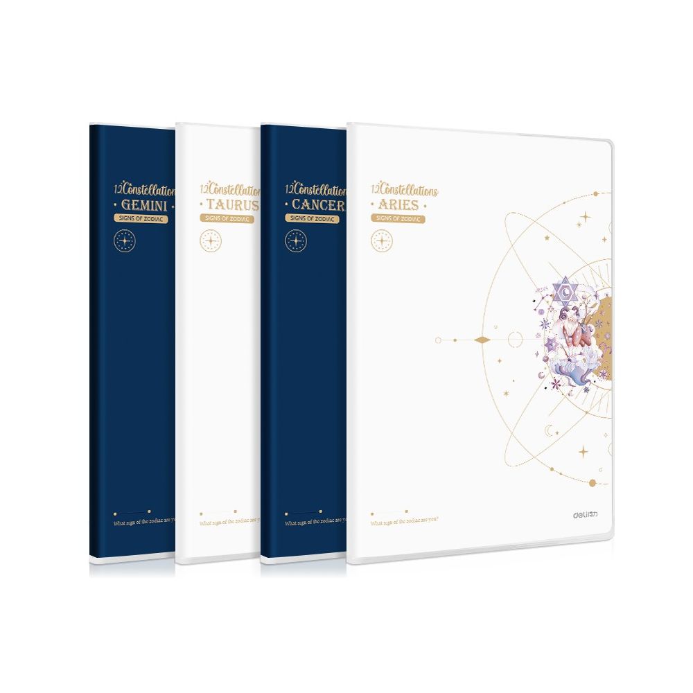 Тетрадка Deli Astro T1696, B5, 252x174 мм, 96 л., линиран офсет шамоа 70 г, EVA подвързия