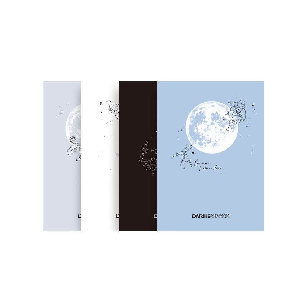 Тетрадка Deli Daring Mission FB540, B5, 40 л., линиран офсет шамоа 70 г, корица ленен картон